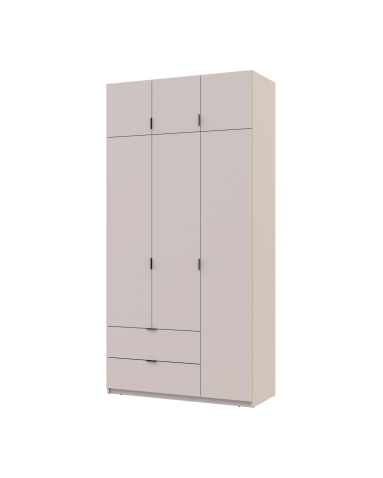 Kleiderschrank Doros Lukas Schiebetüren Kaschmir 3 Türen 120x50x240 (80737798)