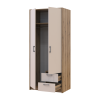 Kleiderschrank Doros Rondi mit Drehtüren Artisan Eiche / Kaschmir 2 Türen 82x52x195 (80737805)