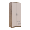 Kleiderschrank Doros Rondi mit Drehtüren Artisan Eiche / Kaschmir 2 Türen 82x52x195 (80737805)