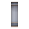 Kleiderschrank Doros Sola mit Drehtüren Sonoma Eiche / Weiß 60x40x215 (44900344)