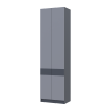 Kleiderschrank Doros Sola mit Drehtüren Graphitgrau 60x40x215 (44900341)