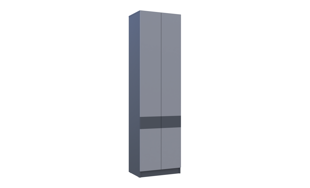 Kleiderschrank Doros Sola mit Drehtüren Graphitgrau 60x40x215 (44900341)