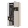 Kleiderschrank Doros Dale Kaschmir/Artisan Eiche 2 Türen 115,2x52x220 (80737725)