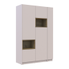 Kleiderschrank Doros Dale Schiebetüren mit offenem Regal Kaschmir / Artisan Eiche 2 Türen 143,2x52x220 (44900336)