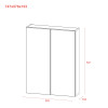 Badezimmerschrank Doros Mira Weiß 57,8x15,4x76,4 (41510108)