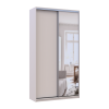 Kleiderschrank Doros City Light Schiebetüren Kaschmir mit Spiegel 2 Türen 120x45x225 (80736338)