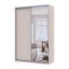 Kleiderschrank Doros City Light Schiebetüren Kaschmir mit Spiegel 2 Türen 150x60x225 (80736353)