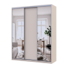 Kleiderschrank Doros City Light Schiebetüren Kaschmir mit Spiegel 3 Türen 180x60x225 (80736368)
