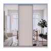 Kleiderschrank Doros City Light Schiebetüren Kaschmir mit Spiegel 3 Türen 225x60x225 (80736380)