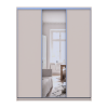 Kleiderschrank Doros City Light Schiebetüren Kaschmir mit Spiegel 3 Türen 180x60x225 (80736371)