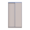 Kleiderschrank Doros City Light Schiebetüren Kaschmir mit Spiegel 2 Türen 120x60x225 (80736335)