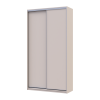 Kleiderschrank Doros City Light Schiebetüren Kaschmir mit Spiegel 2 Türen 120x60x225 (80736335)