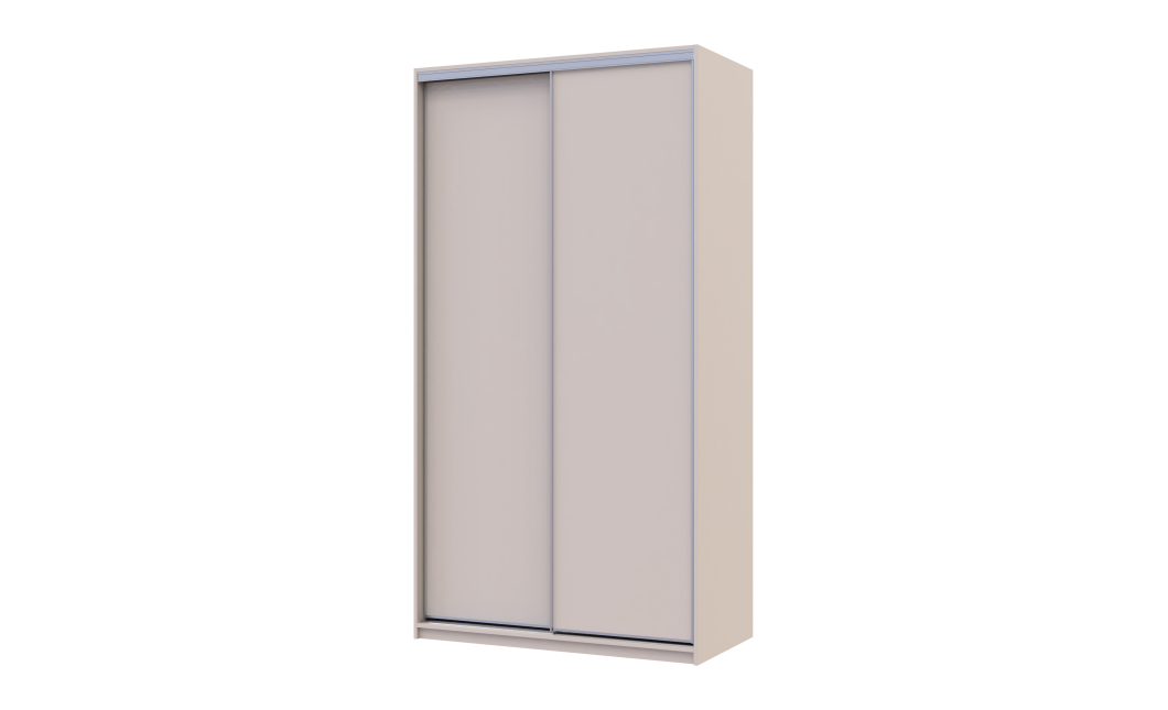 Kleiderschrank Doros City Light Schiebetüren Kaschmir 2 Türen 120x60x225 (80736329)