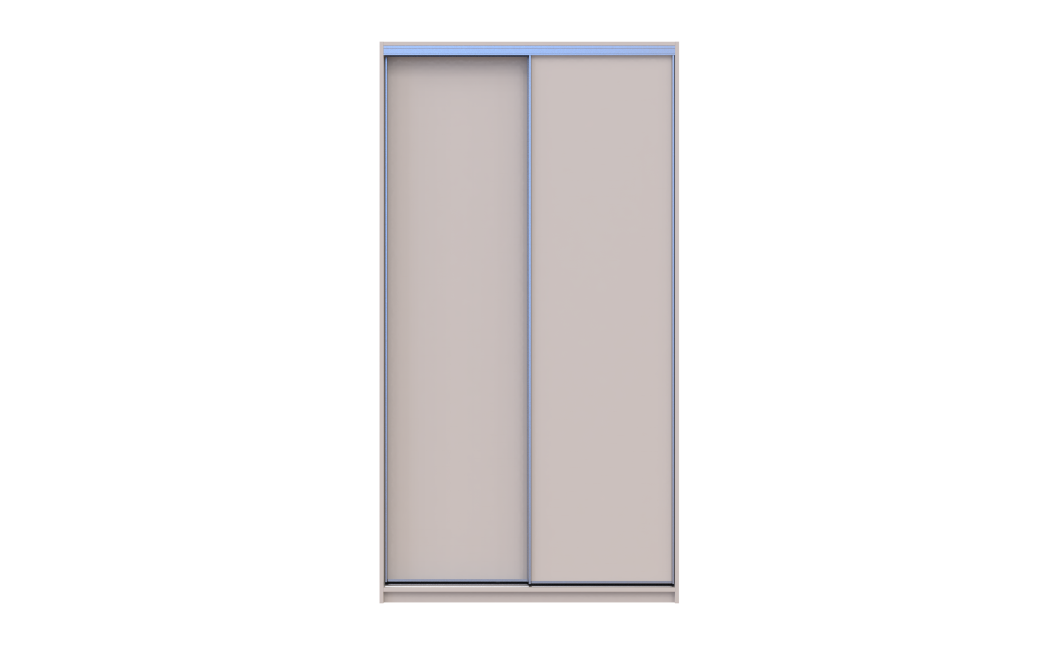 Kleiderschrank Doros City Light Schiebetüren Kaschmir 2 Türen 120x60x225 (80736329)