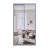 Kleiderschrank Doros City Schiebetüren Kaschmir mit Spiegel 2 Türen 120x45x225 (80736344)