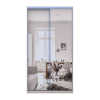 Kleiderschrank Doros City Light Schiebetüren Kaschmir mit Spiegel 2 Türen 120x60x225 (80736341)