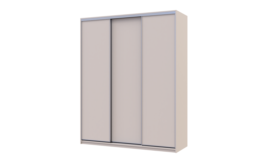 Kleiderschrank Doros City Light Schiebetüren Kaschmir 3 Türen 180x60x225 (80736365)