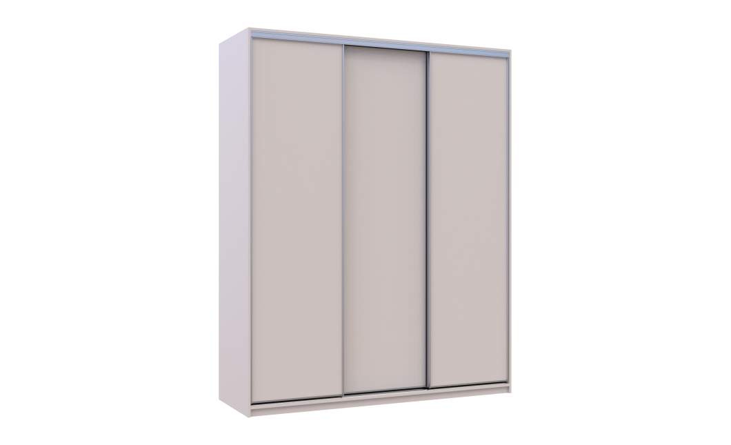 Kleiderschrank Doros City Light Schiebetüren Kaschmir 3 Türen 180x60x225 (80736365)