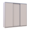 Kleiderschrank Doros City Light Schiebetüren Kaschmir 3 Türen 225x60x225 (80736377)