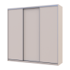 Kleiderschrank Doros City Light Schiebetüren Kaschmir 3 Türen 225x60x225 (80736377)