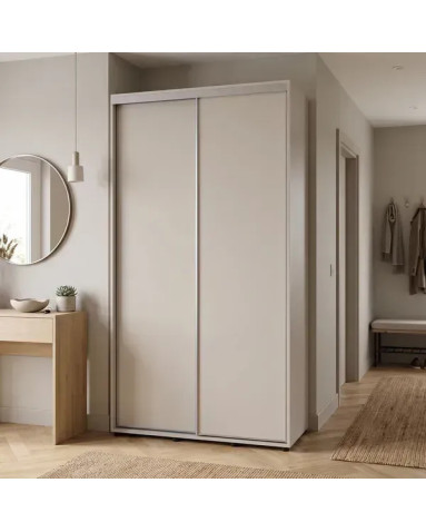 Kleiderschrank Doros Sigma Slim Schiebetüren Kaschmir 2 Türen 120x45x214.4 (42005446)