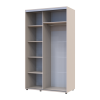 Kleiderschrank Doros Sigma Slim Schiebetüren Kaschmir 2 Türen 120x60x214.4 (42005455)