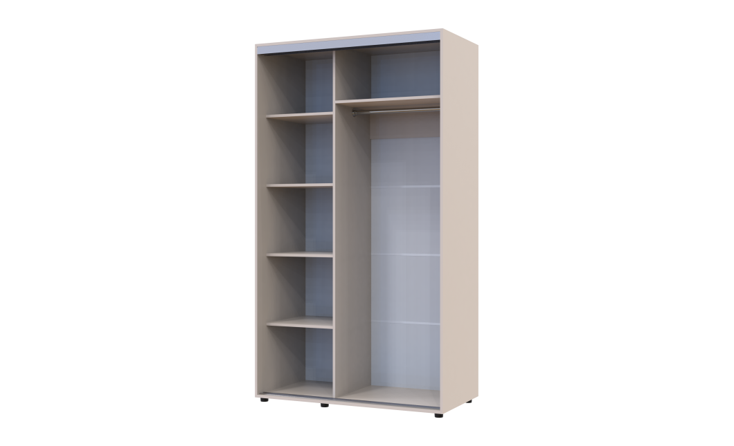 Kleiderschrank Doros Sigma Slim Schiebetüren Kaschmir 2 Türen 120x60x214.4 (42005455)