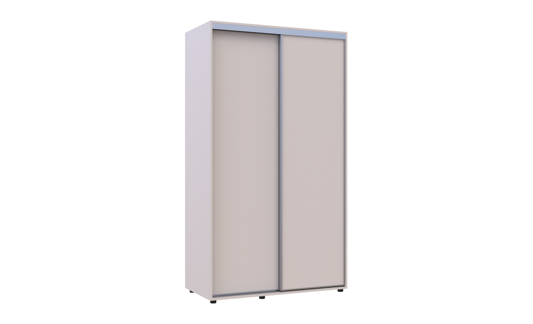 Kleiderschrank Doros Sigma Slim Schiebetüren Kaschmir 2 Türen 120x60x214.4 (42005455)
