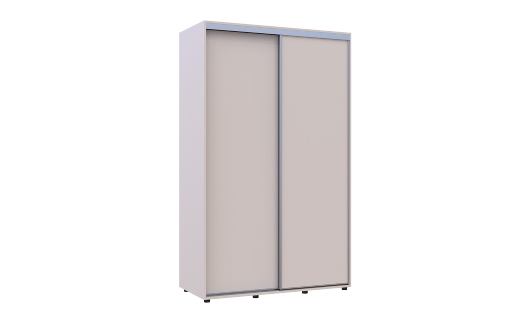 Kleiderschrank Doros Sigma Slim Schiebetüren Kaschmir 2 Türen 130x60x214.4 (42005456)