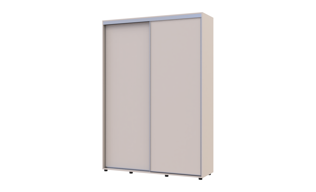 Kleiderschrank Doros Sigma Slim Schiebetüren Kaschmir 2 Türen 150x45x214.4 (42005449)