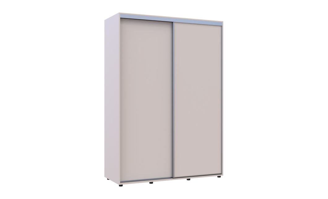 Kleiderschrank Doros Sigma Slim Schiebetüren Kaschmir 2 Türen 150x60x214.4 (42005458)