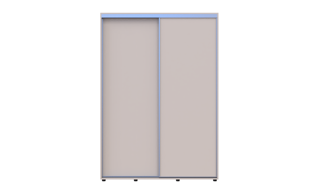 Kleiderschrank Doros Sigma Slim Schiebetüren Kaschmir 2 Türen 150x60x214.4 (42005458)