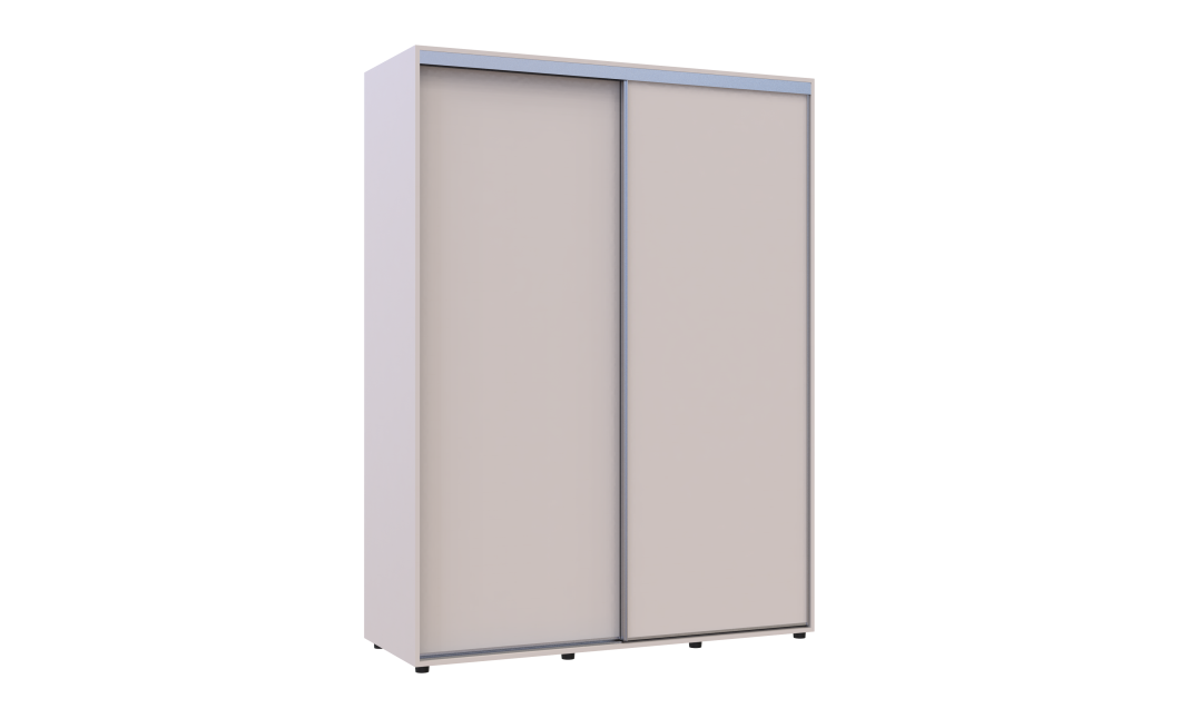 Kleiderschrank Doros Sigma Slim Schiebetüren Kaschmir 2 Türen 160x60x214.4 (42005459)