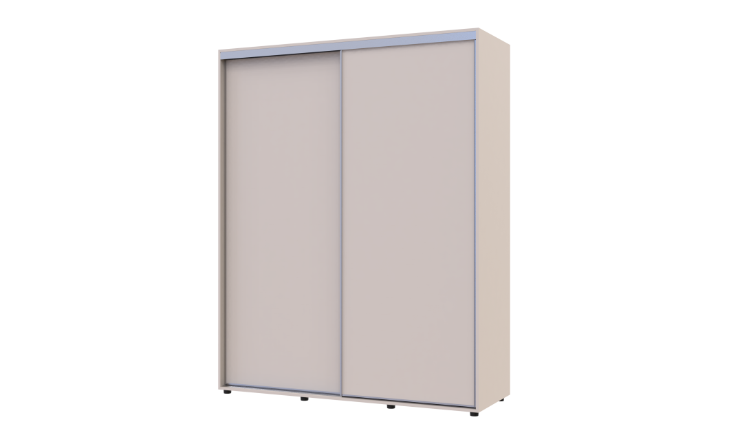 Kleiderschrank Doros Sigma Slim Schiebetüren Kaschmir 2 Türen 170x60x214.4 (42005460)