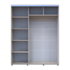 Kleiderschrank Doros Sigma Slim Schiebetüren Kaschmir 2 Türen 170x60x214.4 (42005460)