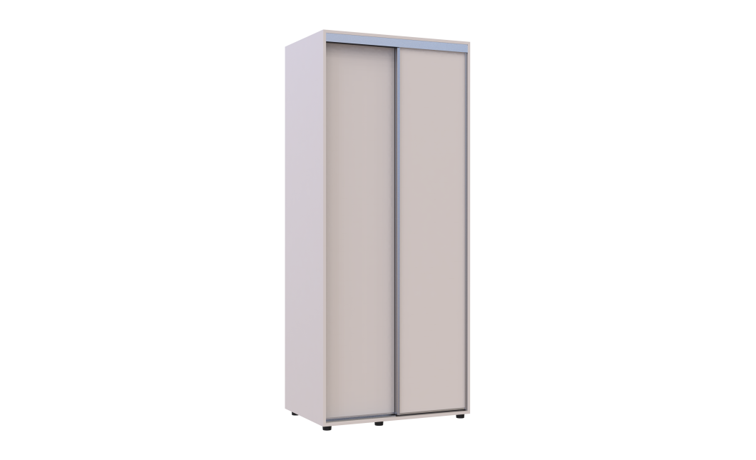 Kleiderschrank Doros Sigma Slim Schiebetüren Kaschmir 2 Türen 90x60x214.4 (42005452)