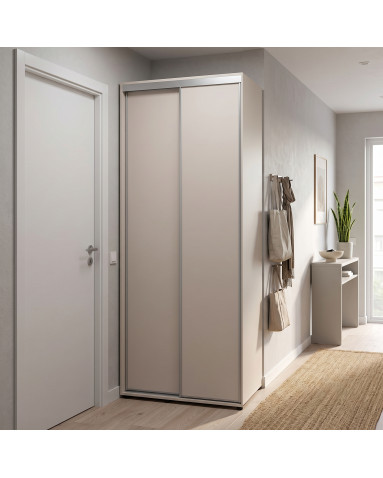 Kleiderschrank Doros Sigma Slim Schiebetüren Kaschmir 2 Türen 90x45x214.4 (42005443)
