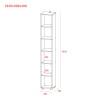 Schrank Doros Mira Weiß 183,5x30x30 (41510126)