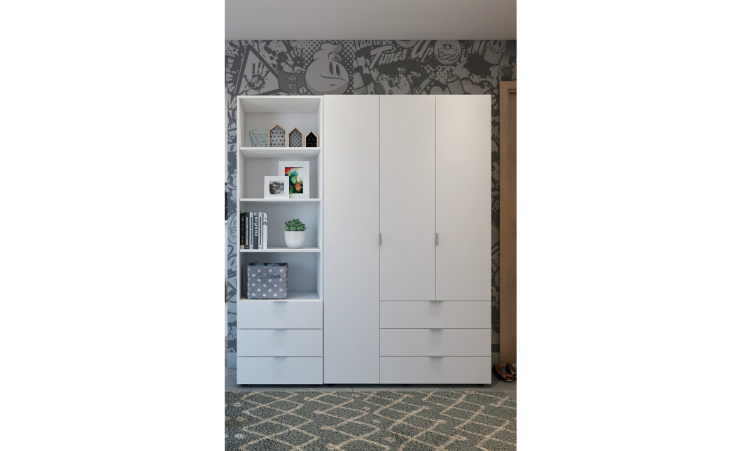 Säulenschrank Doros Gelar Weiß 60x49,5x203,4 (41516133)