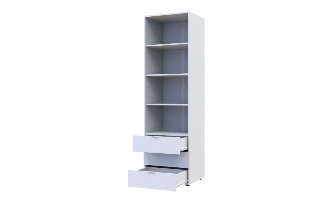 Säulenschrank Doros Gelar Weiß 60x49,5x203,4 (41516133)