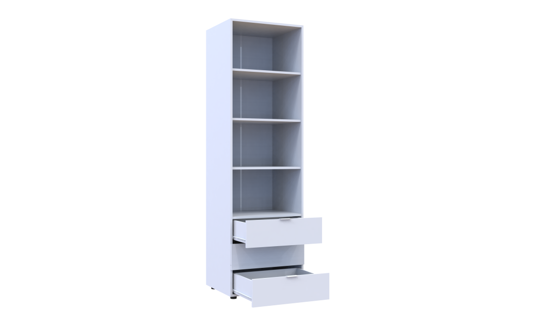 Säulenschrank Doros Gelar Weiß 60x49,5x203,4 (41516133)