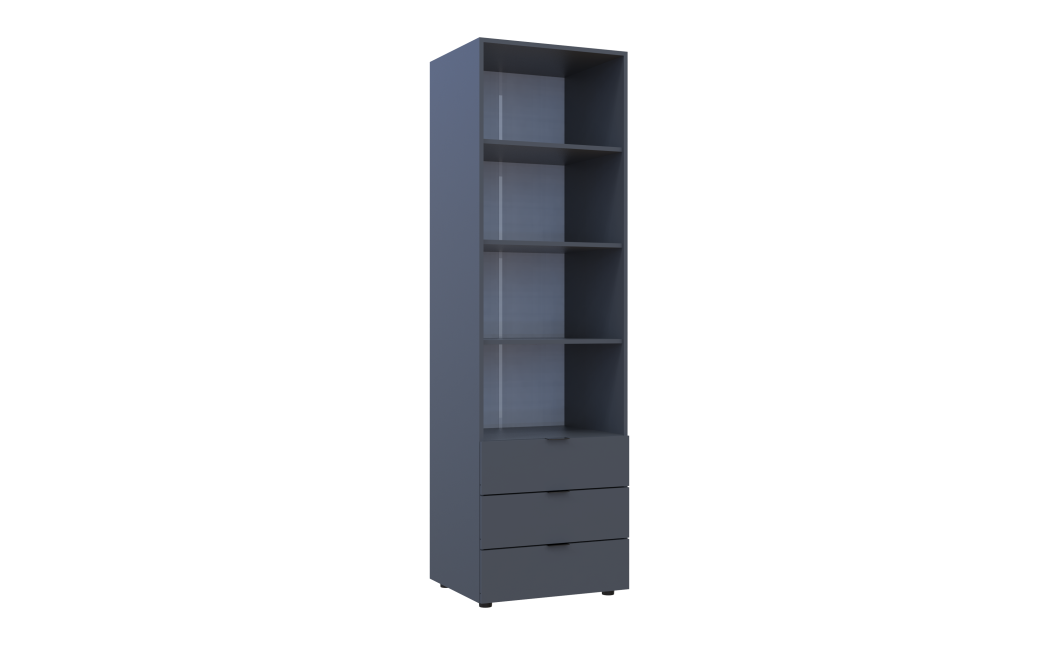 Säulenschrank Doros Gelar Graphitgrau 60x49,5x203,4 (41516132)
