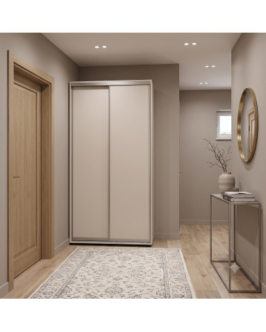 Kleiderschrank Doros Sigma Slim Schiebetüren Kaschmir 2 Türen 110x60x214.4 (42005454)