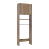 Waschmaschinenschrank Doros Lola Mini Ewok Eiche 64x26,6x190 (41516205)