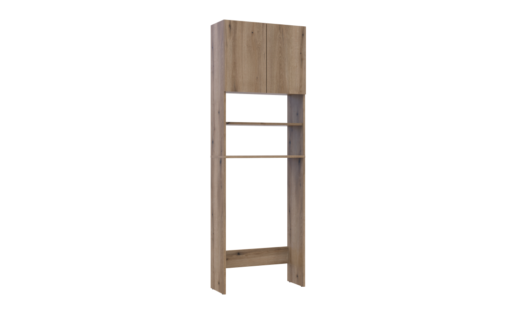 Waschmaschinenschrank Doros Lola Mini Ewok Eiche 64x26,6x190 (41516205)