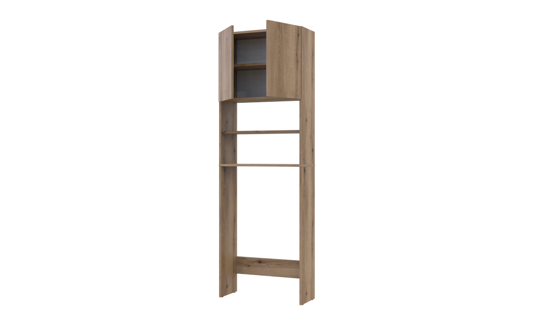 Waschmaschinenschrank Doros Lola Mini Ewok Eiche 64x26,6x190 (41516205)