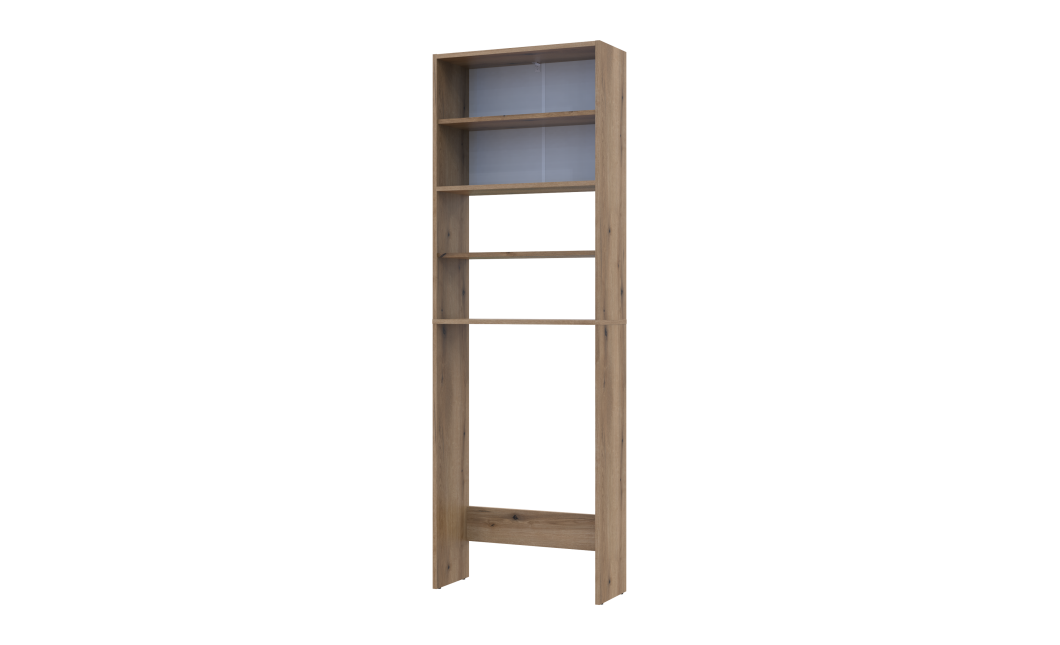 Waschmaschinenschrank Doros Lola Mini Ewok Eiche 64x26,6x190 (41516205)