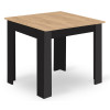 Tisch NP 80x80 Artisan Eiche + Schwarz (100155041)