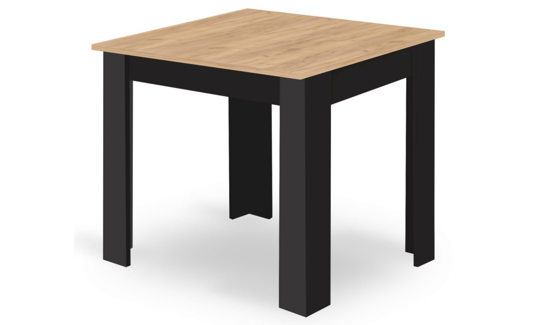 Tisch NP 80x80 Artisan Eiche + Schwarz (100155041)