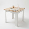 Tisch NP 80x80 Sonoma Eiche + Weiß (100153851)
